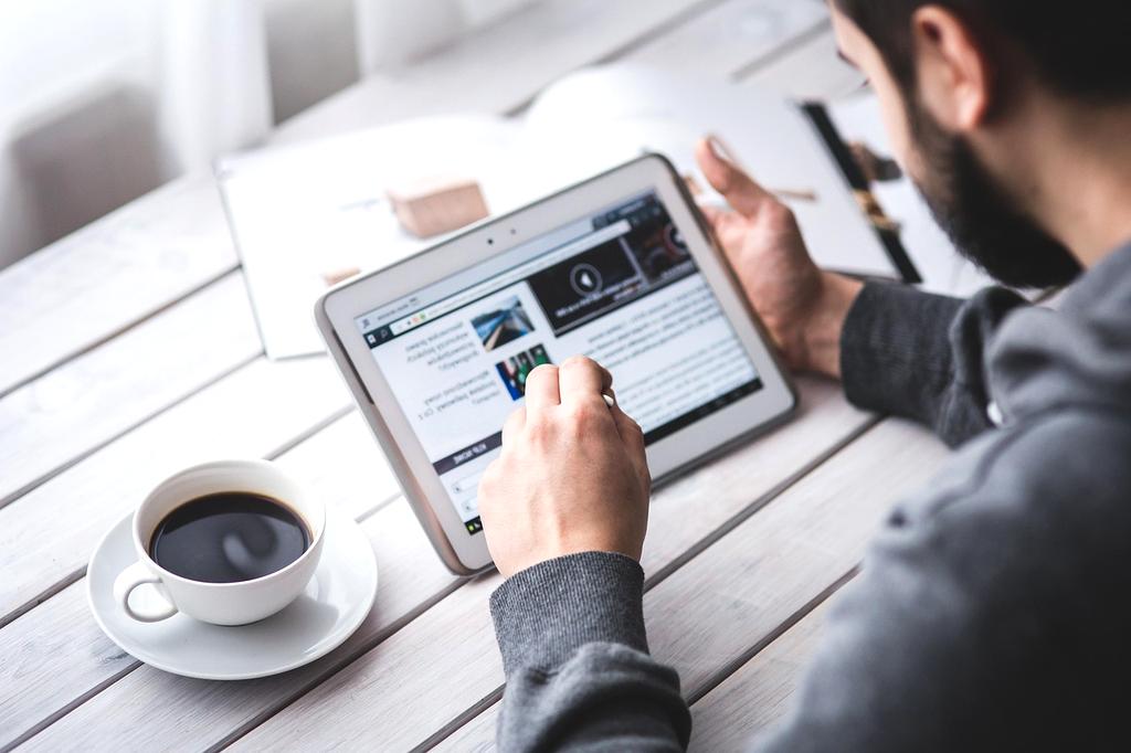 Sleek office printer with touchscreen control panel